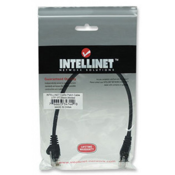 ICOC U5EB-001-BK - Cavo di rete Patch in Rame Cat. 5e Nero UTP 0,15 m