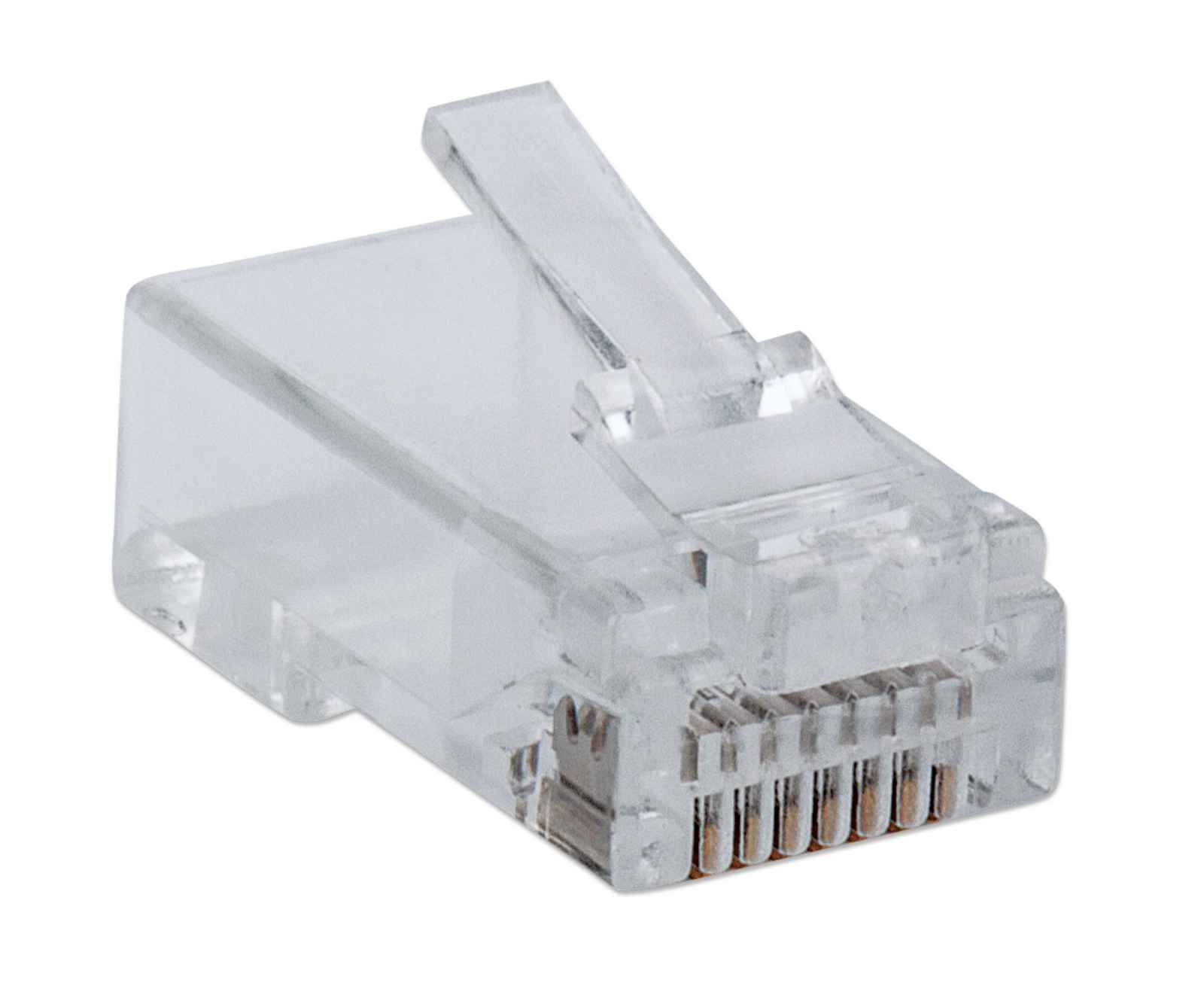76489423_6676545209.jpg Intellinet IWP-CAT5EUJ Confezione 100 Plug modulari RJ45 Passanti Cat5e FastCrimp