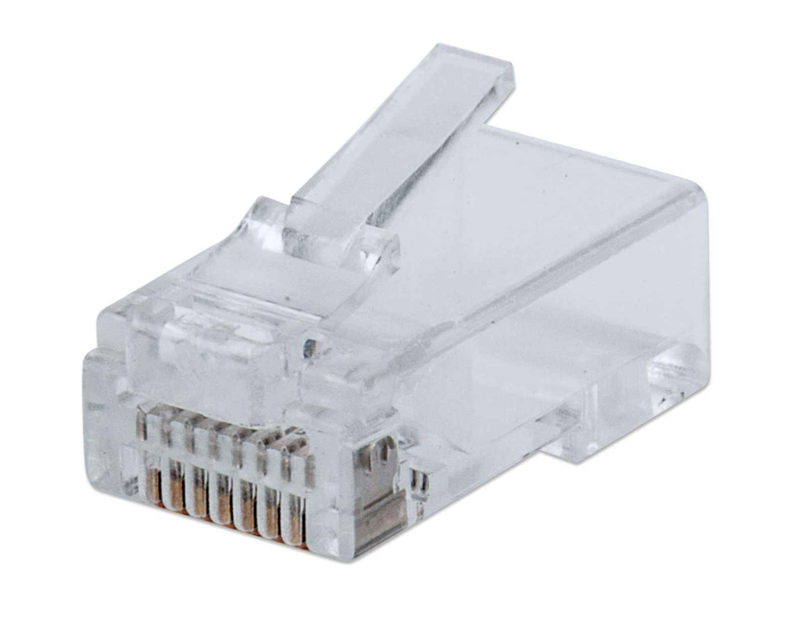 76489423_6720466344.jpg Intellinet IWP-CAT5EUJ Confezione 100 Plug modulari RJ45 Passanti Cat5e FastCrimp